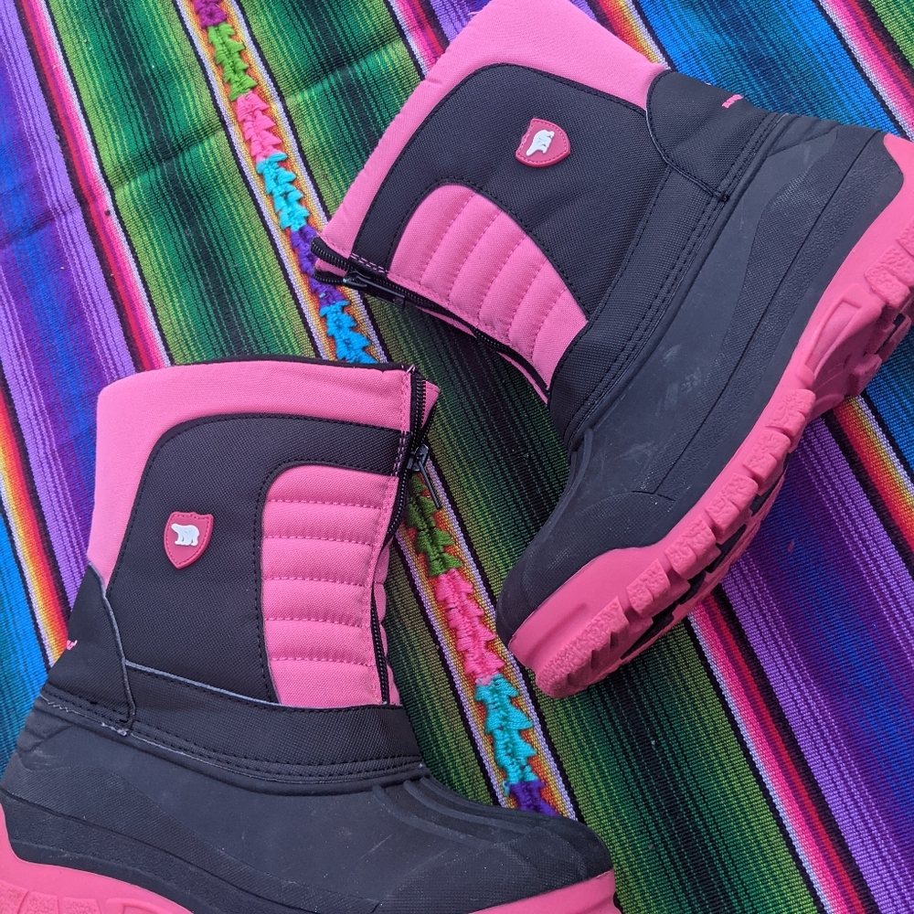 Youth Girls Arctic Shield Insulated Snow Boots 4M